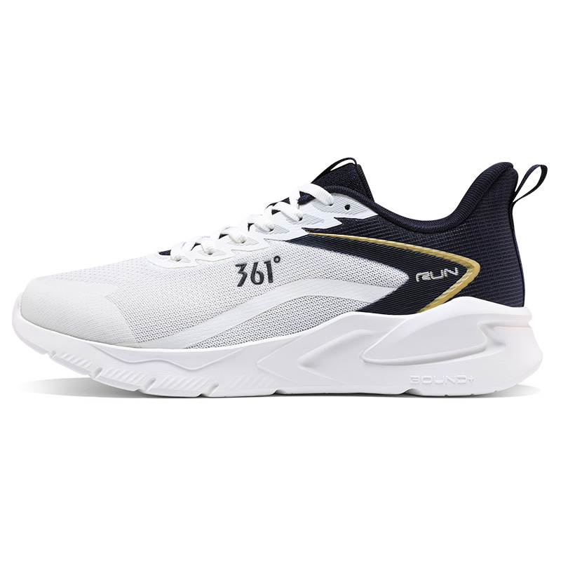 

361° Slip Resistant, Abrasion Resistant, Breathable низкие повседневные кроссовки для бега мужские white blue