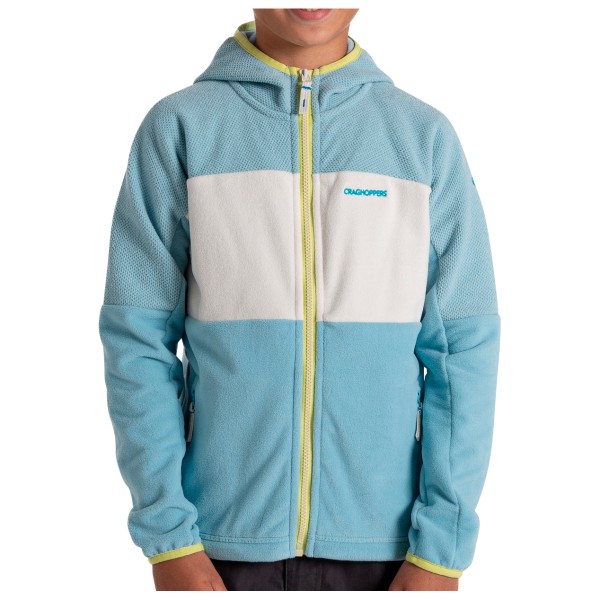 

Детская флисовая куртка с капюшоном Craghoppers, голубой