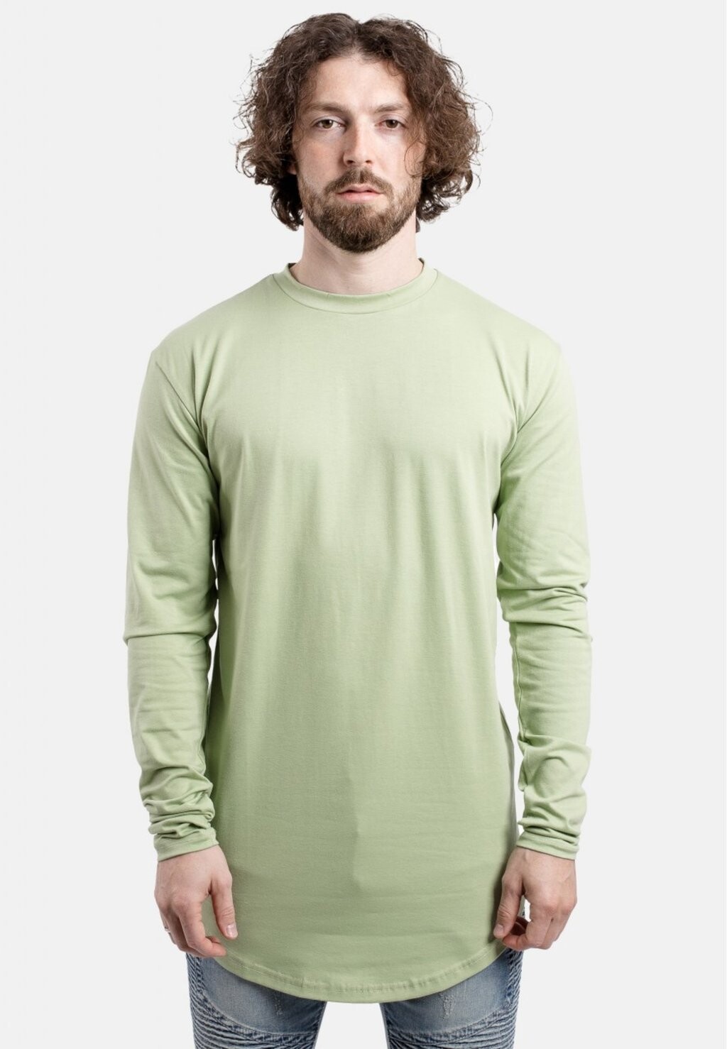 

Рубашка с длинным рукавом ROUND Blackskies, цвет sage green