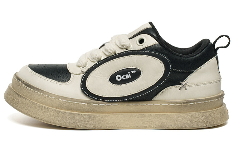 

Кроссовки Ocai Vintage 5.0 Skateboarding Shoes Unisex Low-top Black/white, цвет Invert black and white