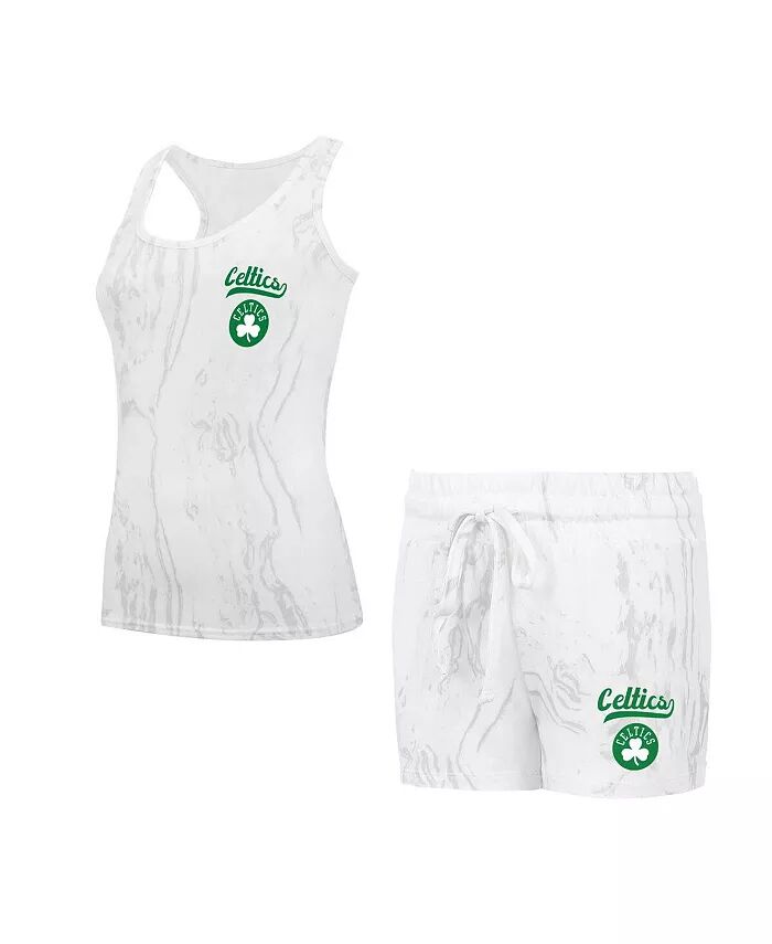 

Женский комплект из белых шорт и майки Boston Celtics Quartz Concepts Sport
