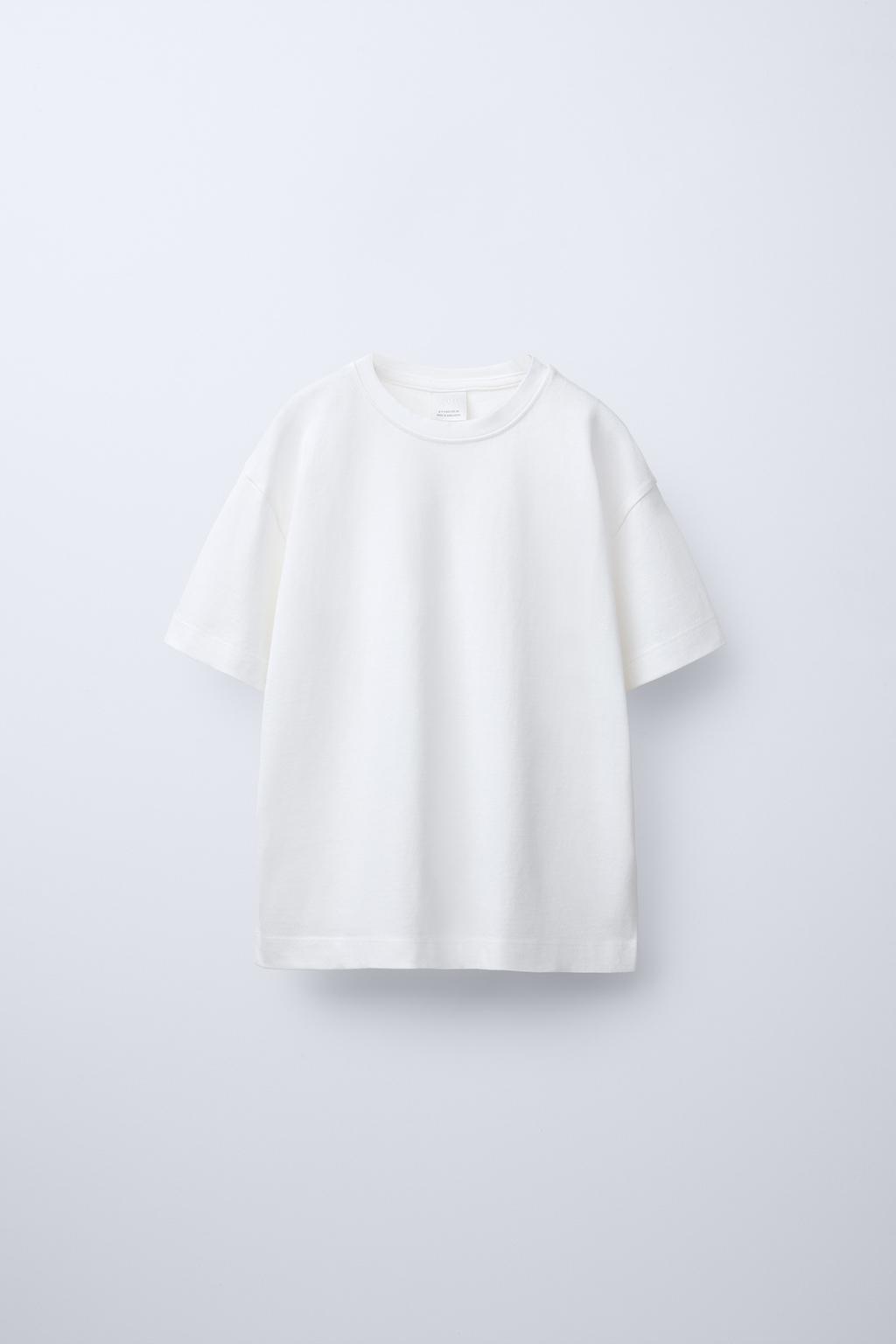 

Базовая простая футболка ZARA, белый