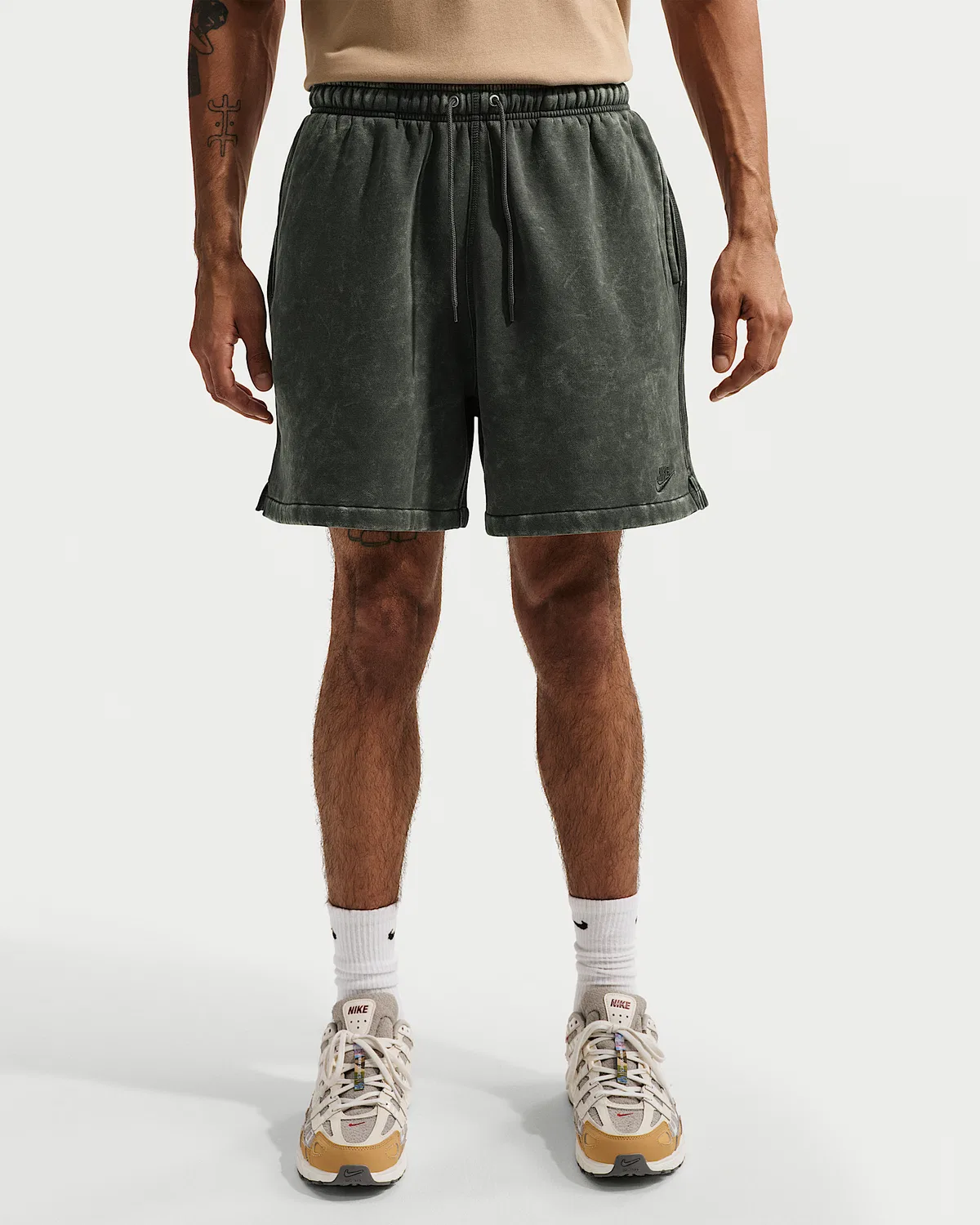 Мужские флисовые шорты Nike Club, Anthracite/Anthracite — фото 2