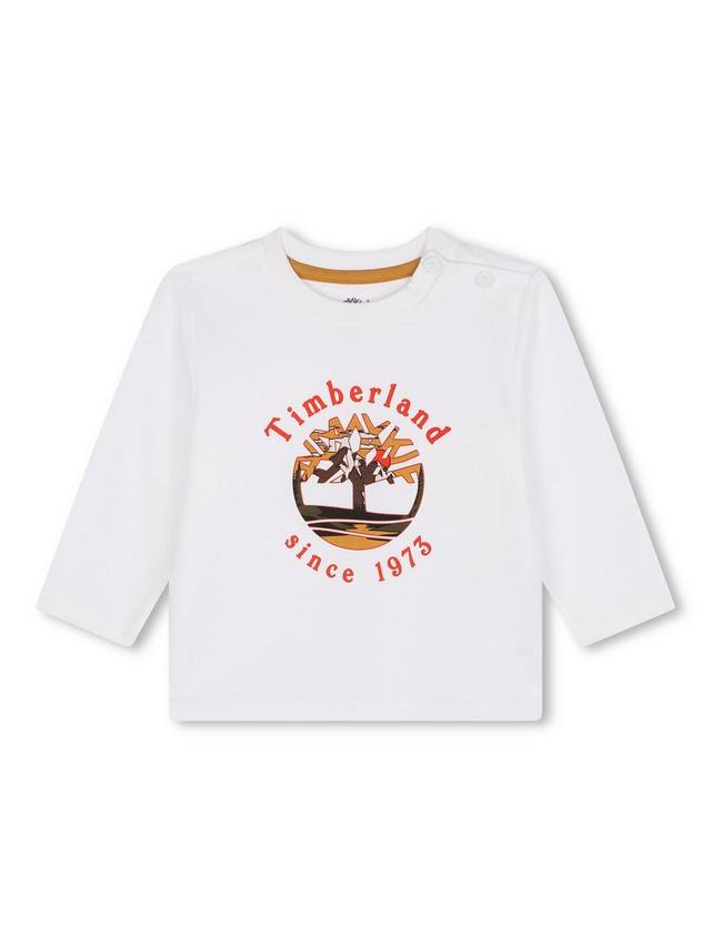 

Детская футболка с логотипом Timberland, белый