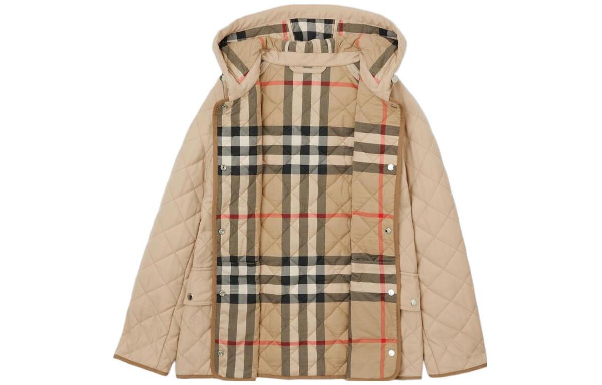 Куртка Burberry, женская, мягкий заячий цвет — фото 2