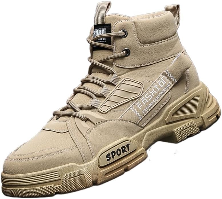 

Мужские высокие ботинки для отдыха на свежем воздухе - рабочая обувь, для альпинизма, противоскользящие и прочные Fmshi, хаки