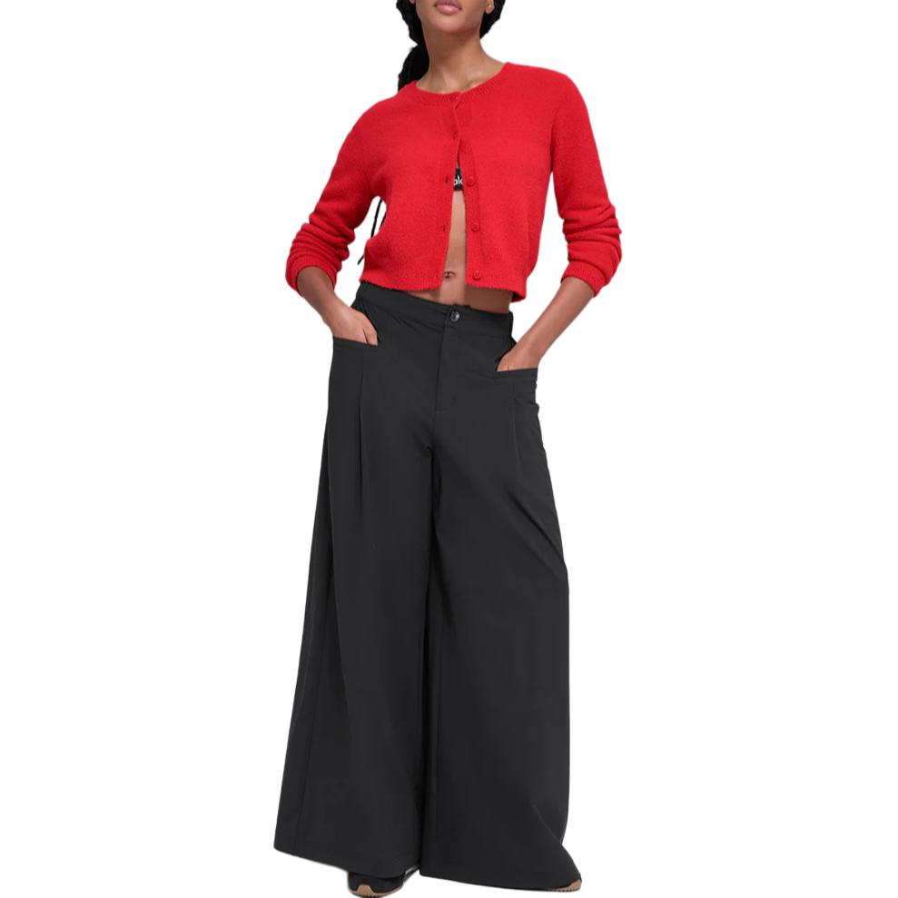 

Уютный кардиган укороченный свитер вязаный женский Alo Yoga, bright красный/bright красный