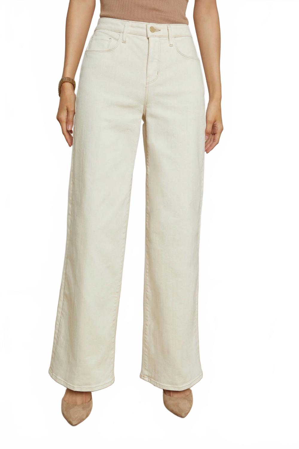 

Женские джинсы-клеш Alicent с высокой посадкой и кроссовочным поясом, цвет макадамия L'Agence, Macadamia