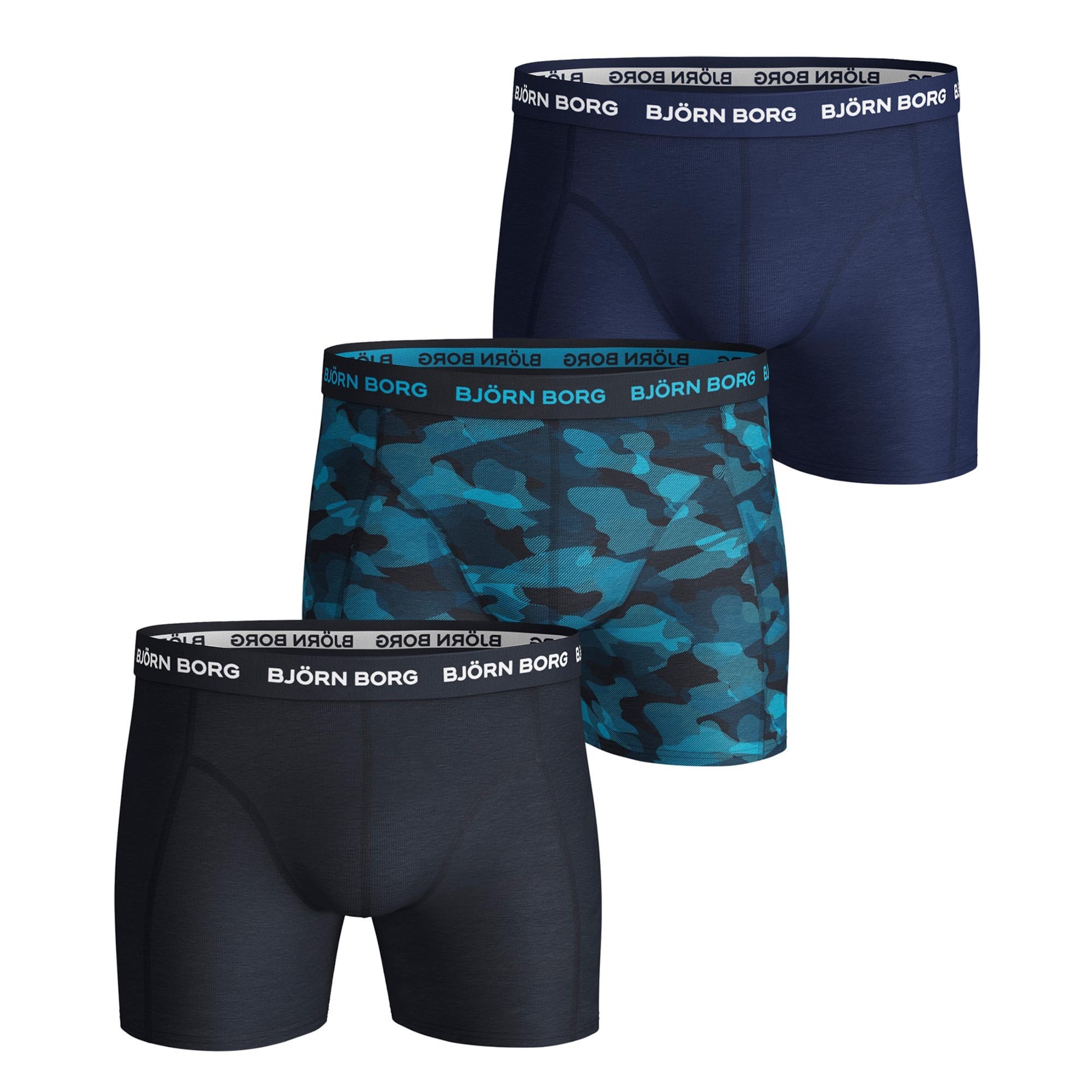

BJÖRN BORG Спортивное белье в цветах Blue, Navy, Light Blue
