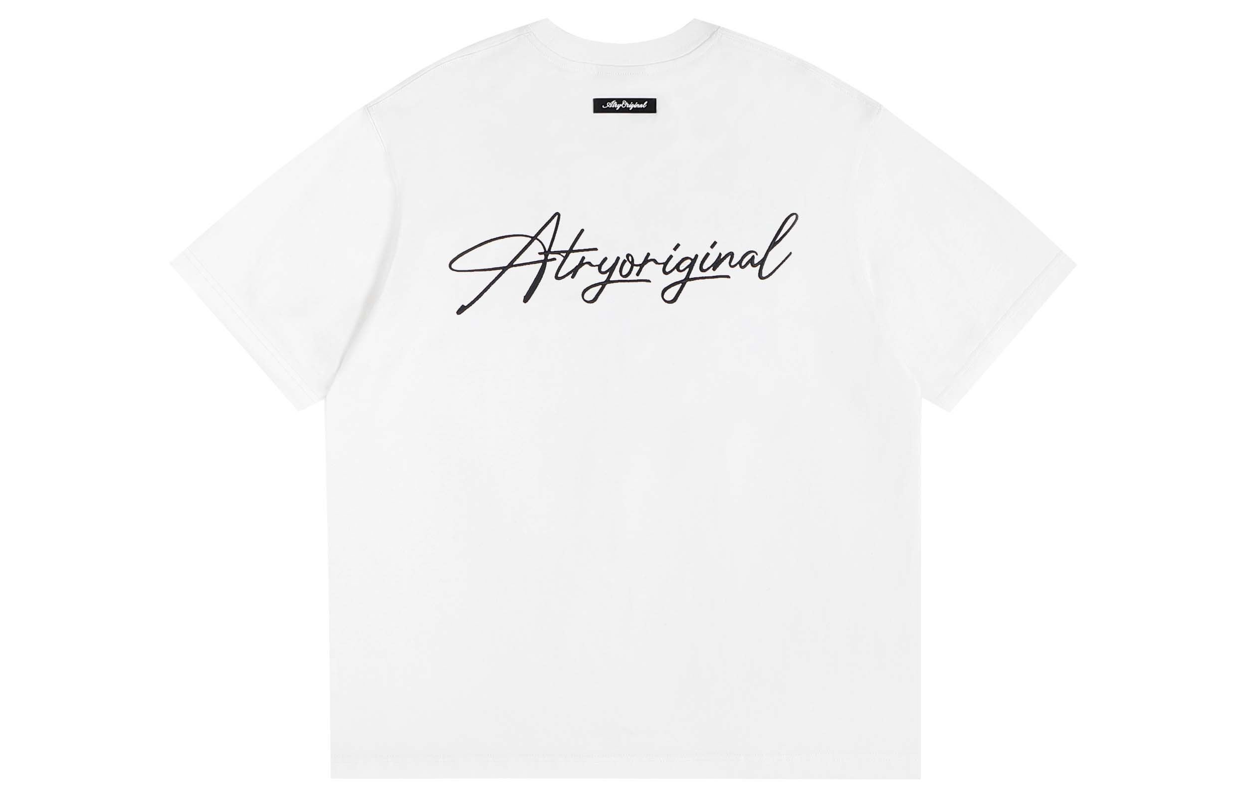 

Футболка с цветочным логотипом Unisex Atry, белый/черный