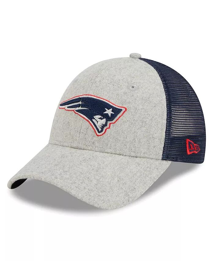 

Мужская регулируемая кепка New England Patriots Pop Trucker 9FORTY цвета серый/темно-синий New Era