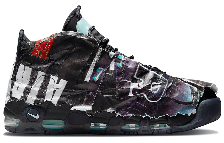 Мужские винтажные баскетбольные кроссовки Nike Air More Uptempo максимального объема — фото 2
