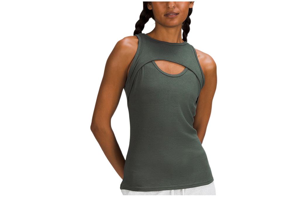 

Женская майка без рукавов Lululemon, зеленый