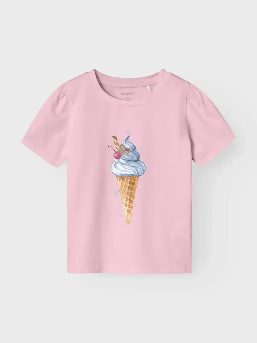 

Name It Топ-рубашка "NMFFAE SS TOP", розовый