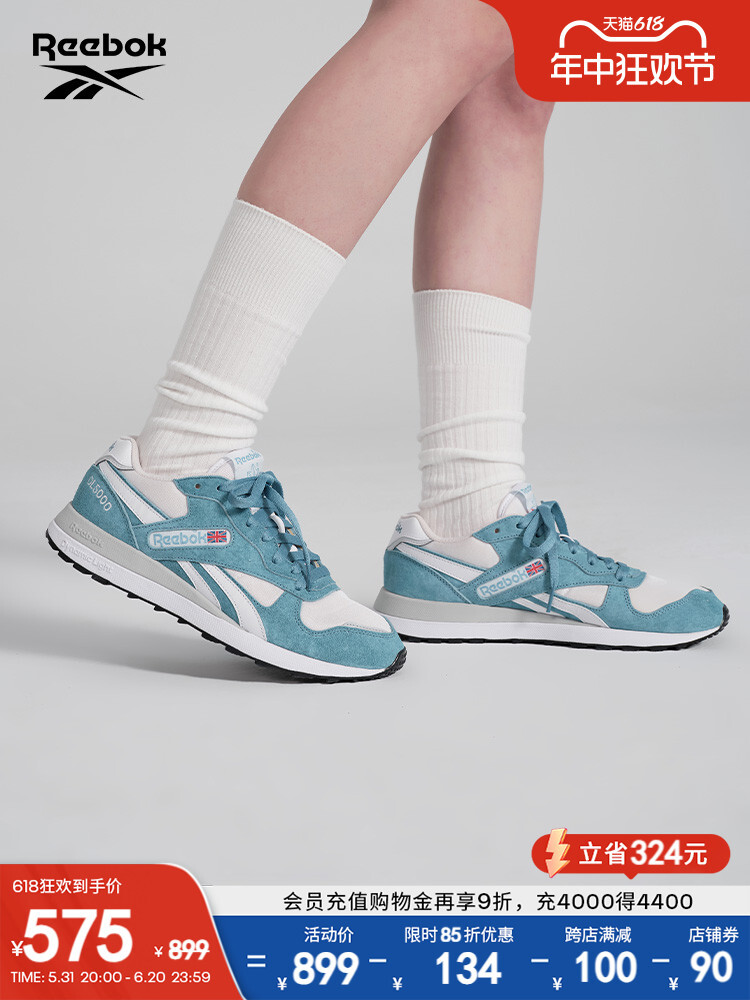 

Кроссовки Reebok DL5000 в стиле ретро, небесный / белый