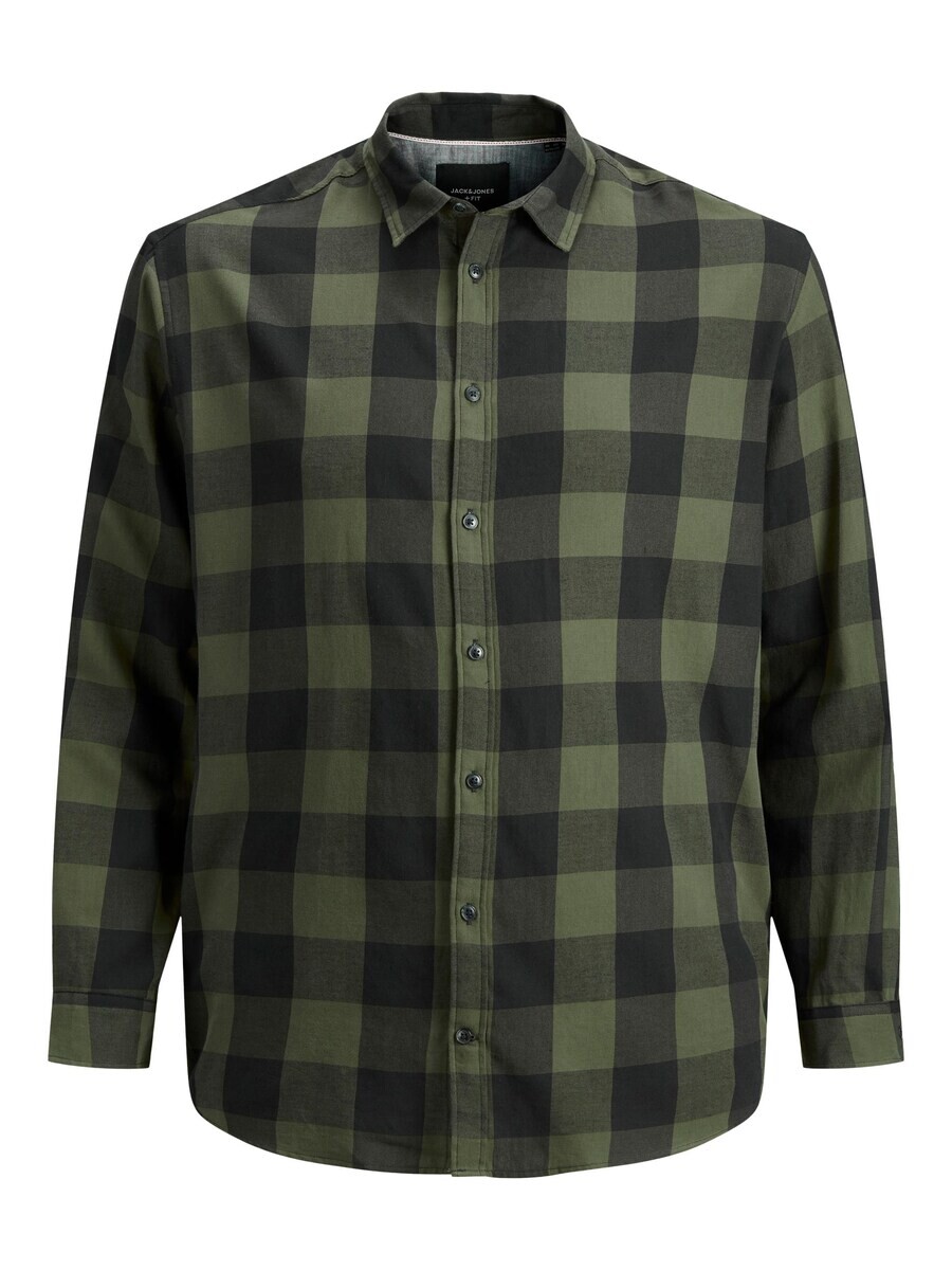 

Рубашка на пуговицах стандартного кроя Jack & Jones GINGHAM, темно-зеленый