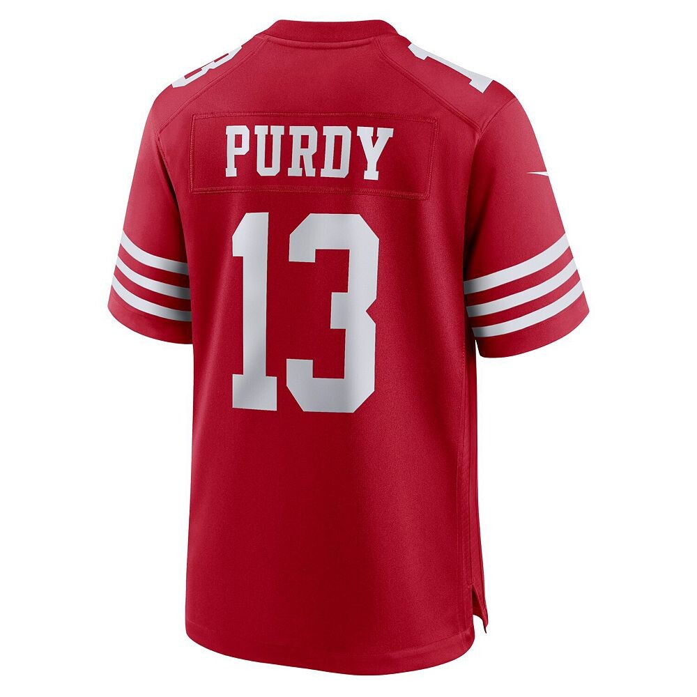 Мужское джерси Nike Brock Purdy Scarlet San Francisco 49ers Game Player, красный — фото 4