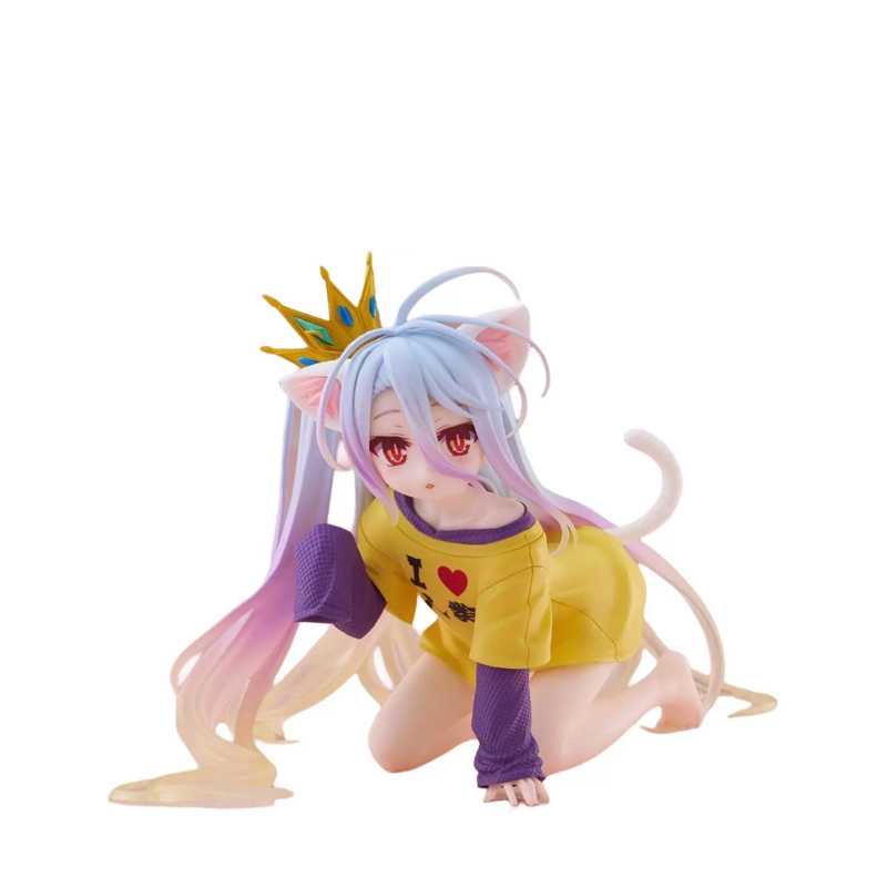 

TAITO Футболка No Game No Life с милыми кошачьими ушками, белая