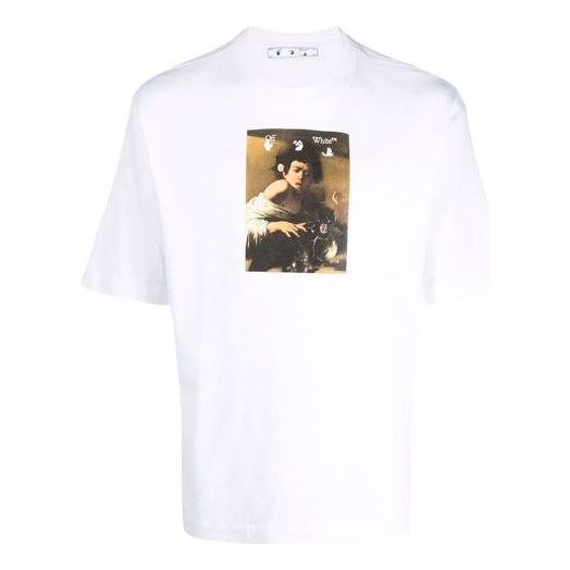 

Футболка fw21 pattern alphabet printing round neck short sleeve loose fit white Off-White, белый