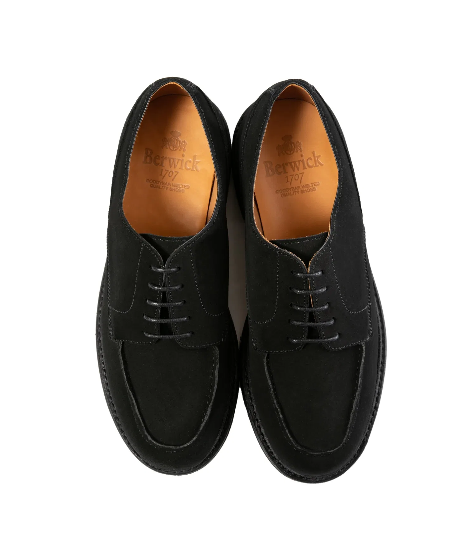 Мужские туфли Berwick1707 U-образный мыс 4477 с подошвой Vibram — фото 3