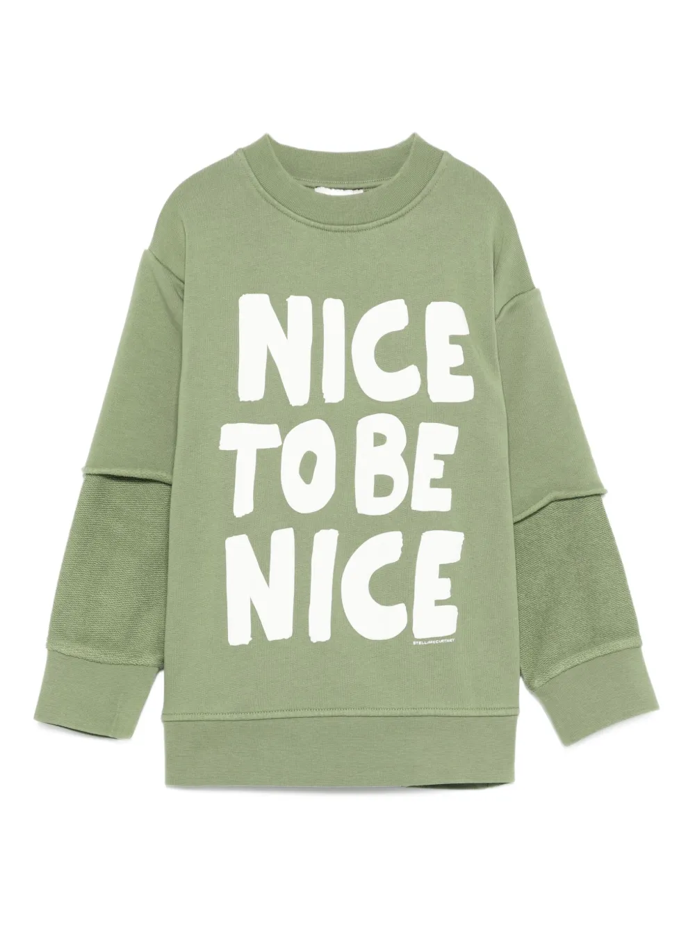 

Многослойная толстовка Stella McCartney Kids, зеленый
