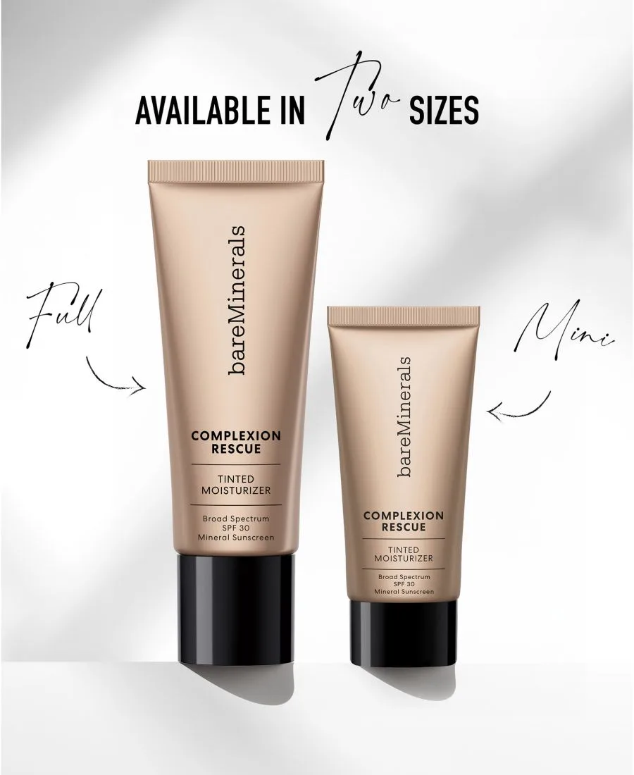 Мини-версия тонирующего увлажняющего крема COMPLEXION RESCUE с гиалуроновой кислотой и минеральными компонентами, SPF 30 BareMinerals, Natural Pecan 05 — фото 3