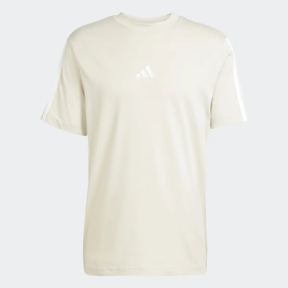 

Мужская футболка Adidas Essentials Single Jersey с тремя полосками, серый