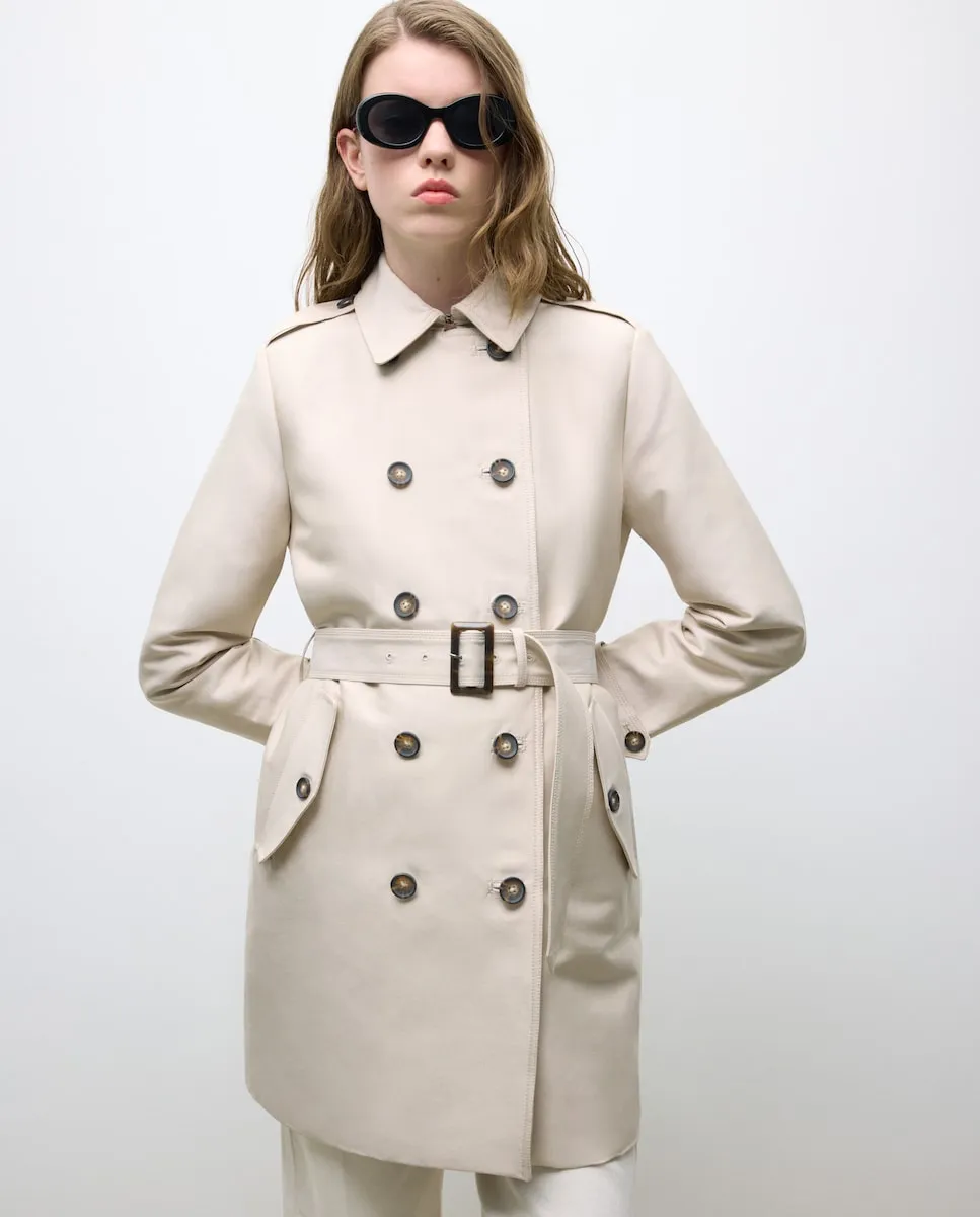 

Классический женский тренч с поясом Tintoretto, бежевый