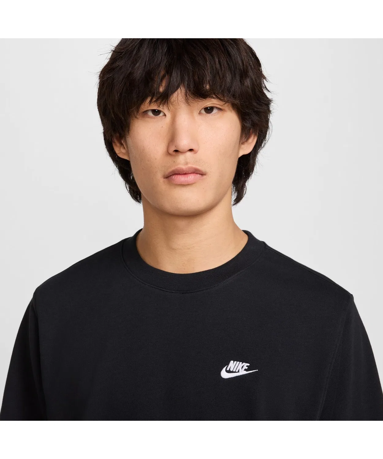 Свитшот Nike Club флисовый серый — фото 4