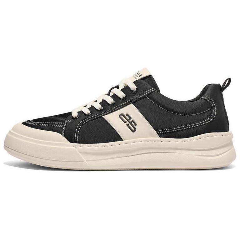 

BELLE Скользоустойчивые мужские скейтерские кеды лоу-топ черные, цвет Black