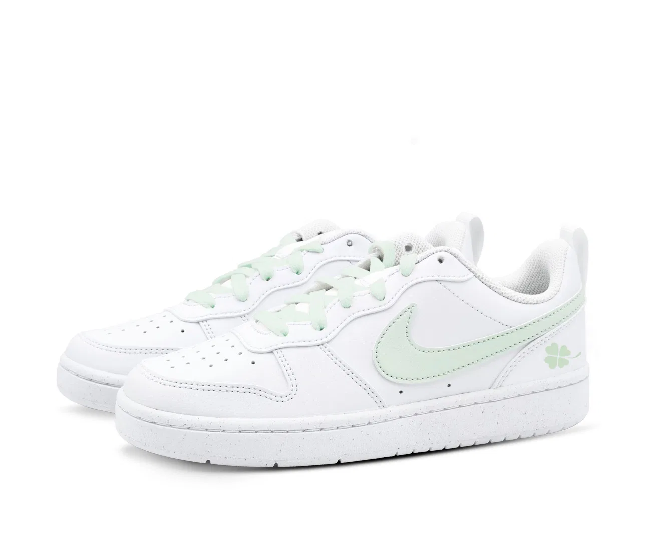 Кроссовки для скейтбординга Nike Court Kids Grade School зеленые — фото 4