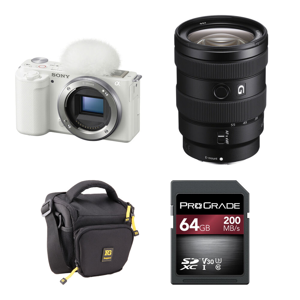 

Беззеркальная камера Sony ZV-E10 Mirrorless Camera with 16-55mm f/2.8 Lens and Basic