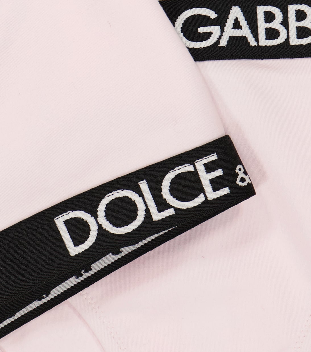 Комплект нижнего белья из хлопковой смеси с логотипом Dolce&Gabbana Kids, Very Light Poweder Pink — фото 3