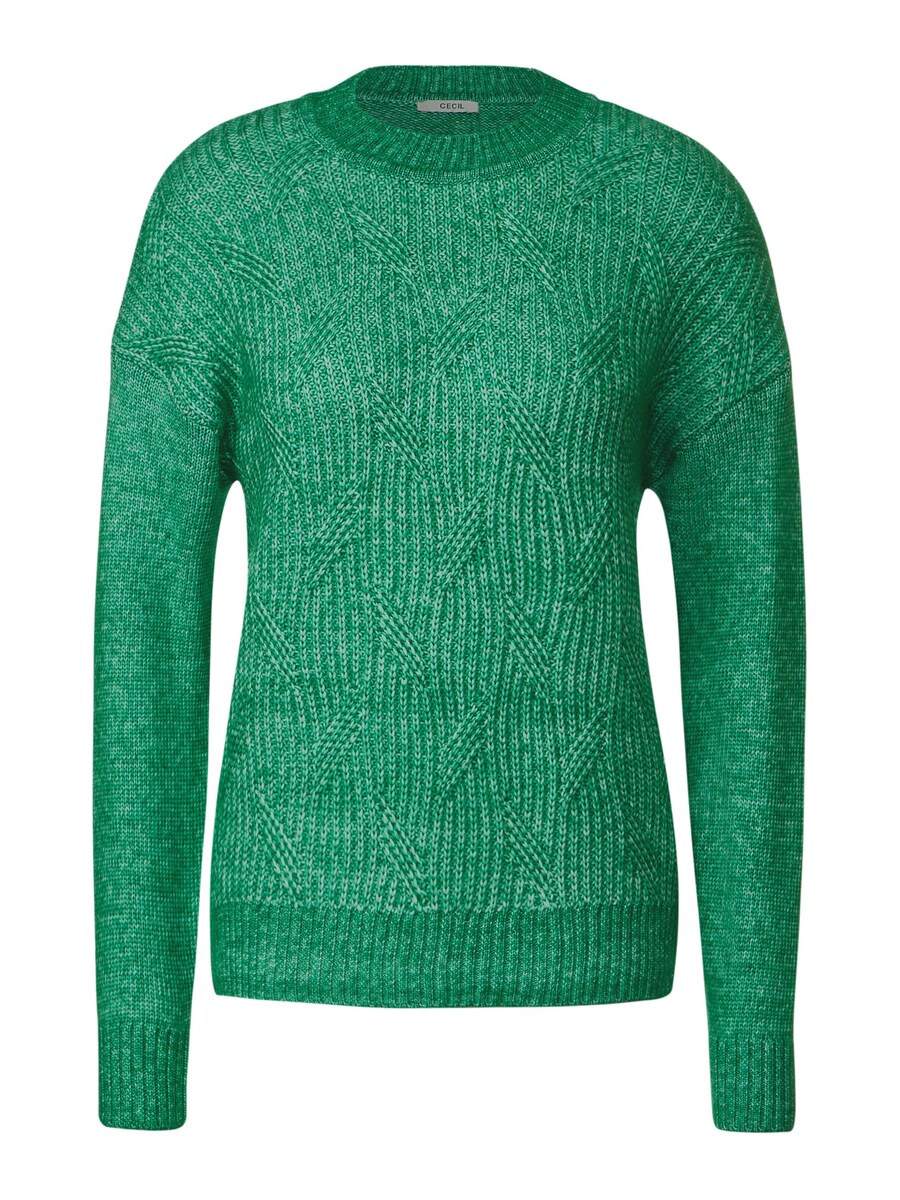 

Тонкий вязаный свитер CECIL Sweater, цвет mottled green