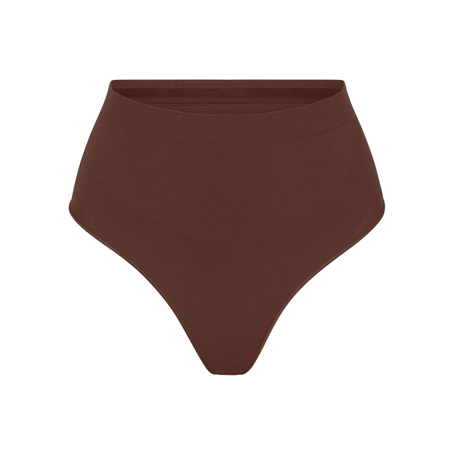 

Стринги средней талии SKIMS Seamless Sculpt, цвет Cocoa