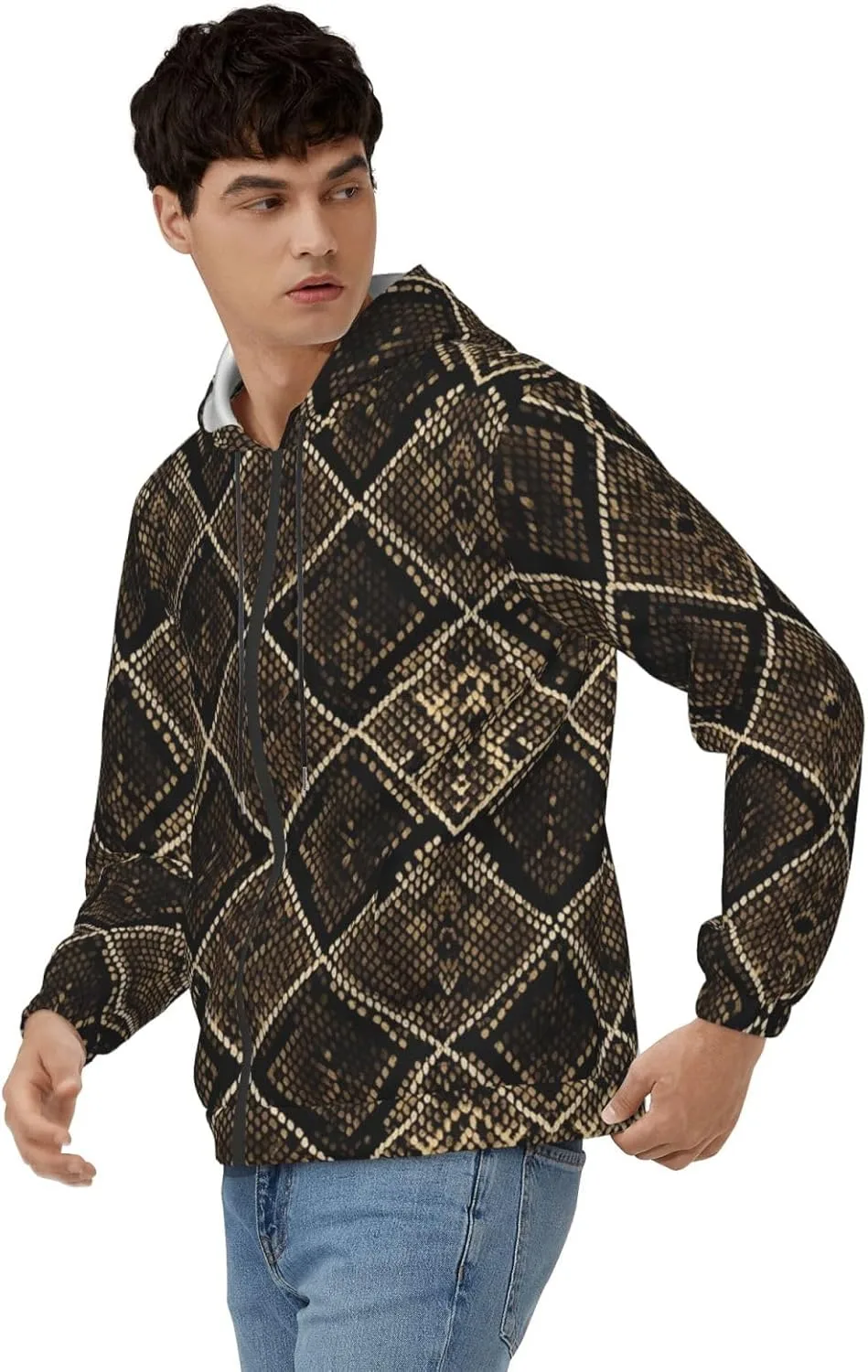 

Мужская толстовка с капюшоном на молнии KATVEESC