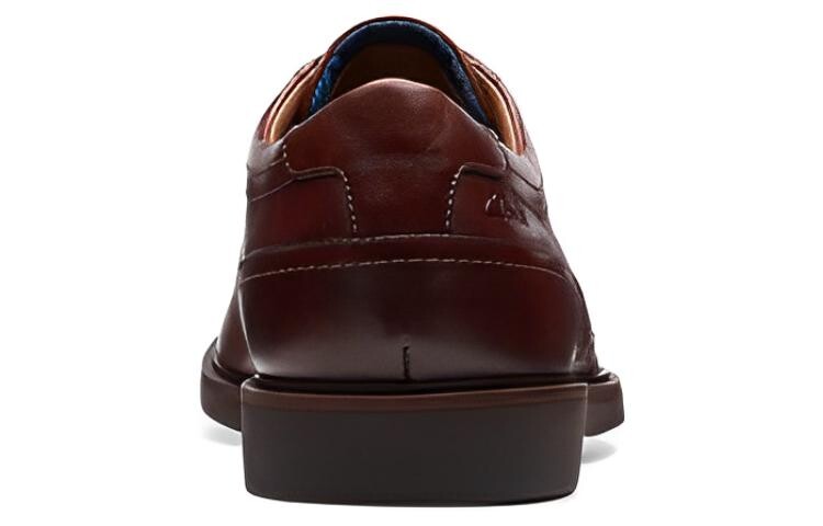 Туфли мужские низкие коричневые Clarks — фото 4