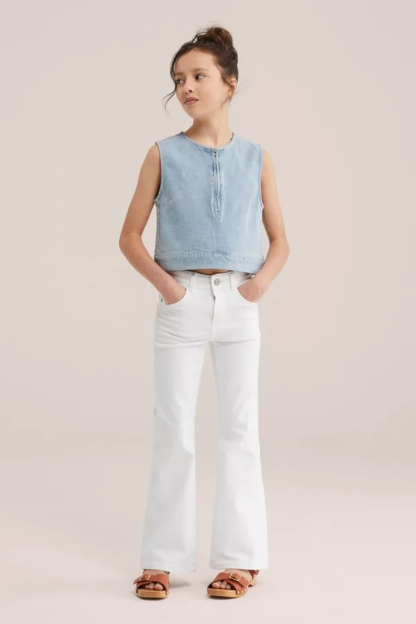 Блузка «синий хребет» We Fashion, Light Blue — фото 3
