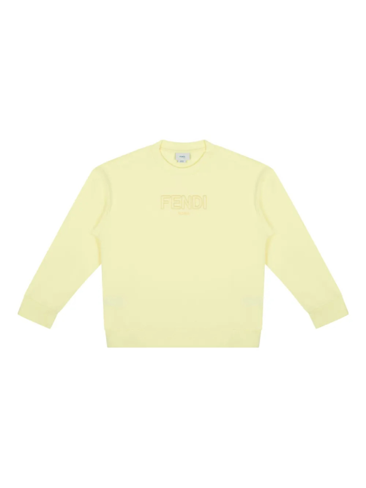 

Толстовка с вышитым логотипом Fendi Kids, желтый