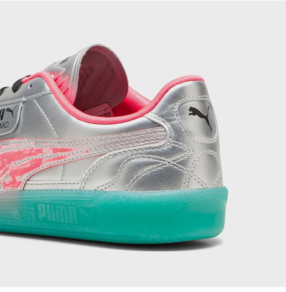 Мужские низкие кроссовки Palermo New Gen Puti серебристые от Puma — фото 3