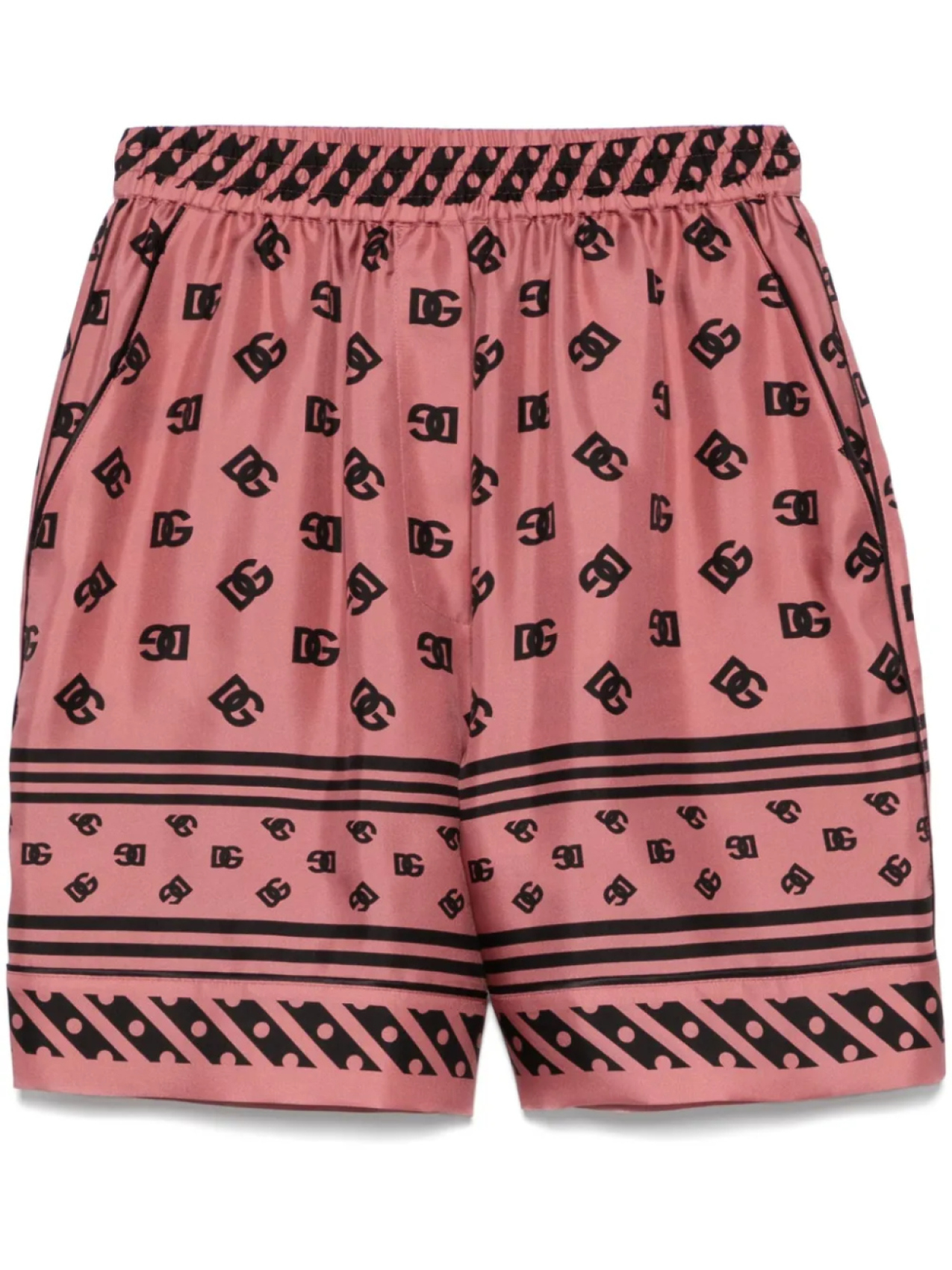 

Шорты с логотипом Dolce & Gabbana, розовый