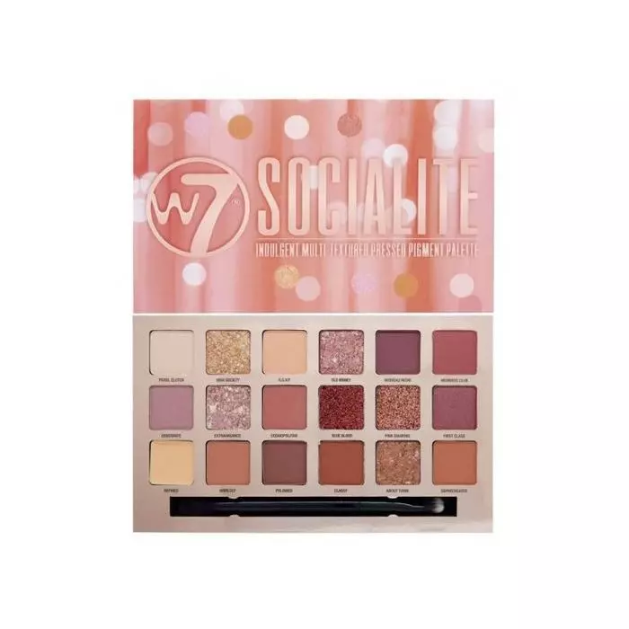 

Тени для век paleta de sombras socialite W7, цвет multicolor