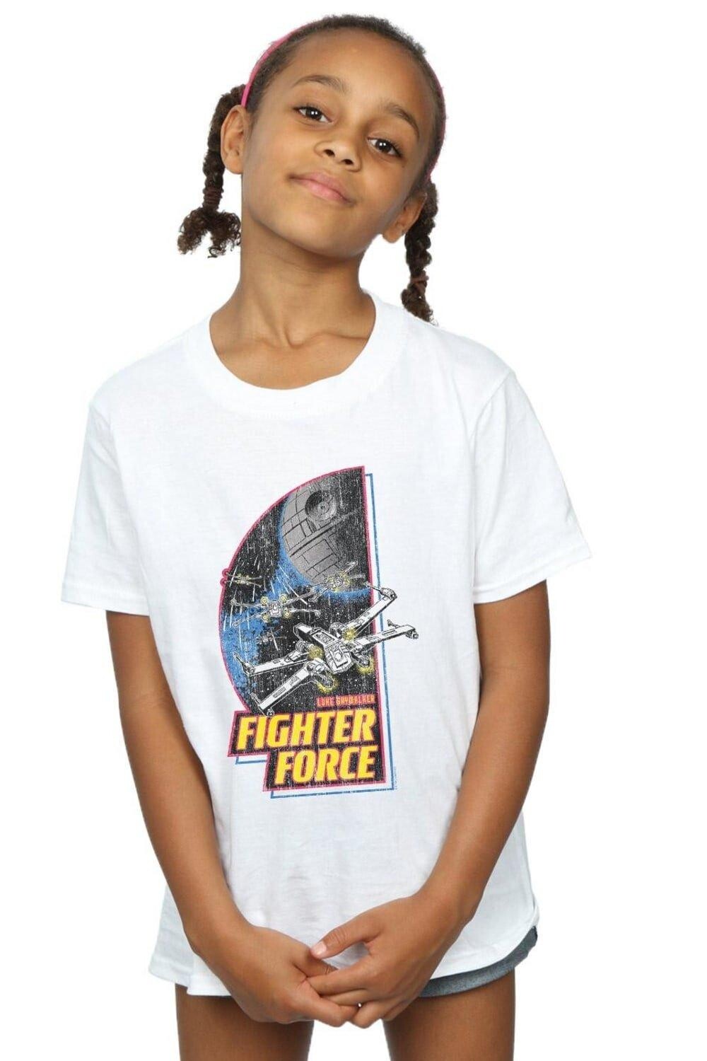 

Хлопковая футболка Fighter Force Star Wars, белый