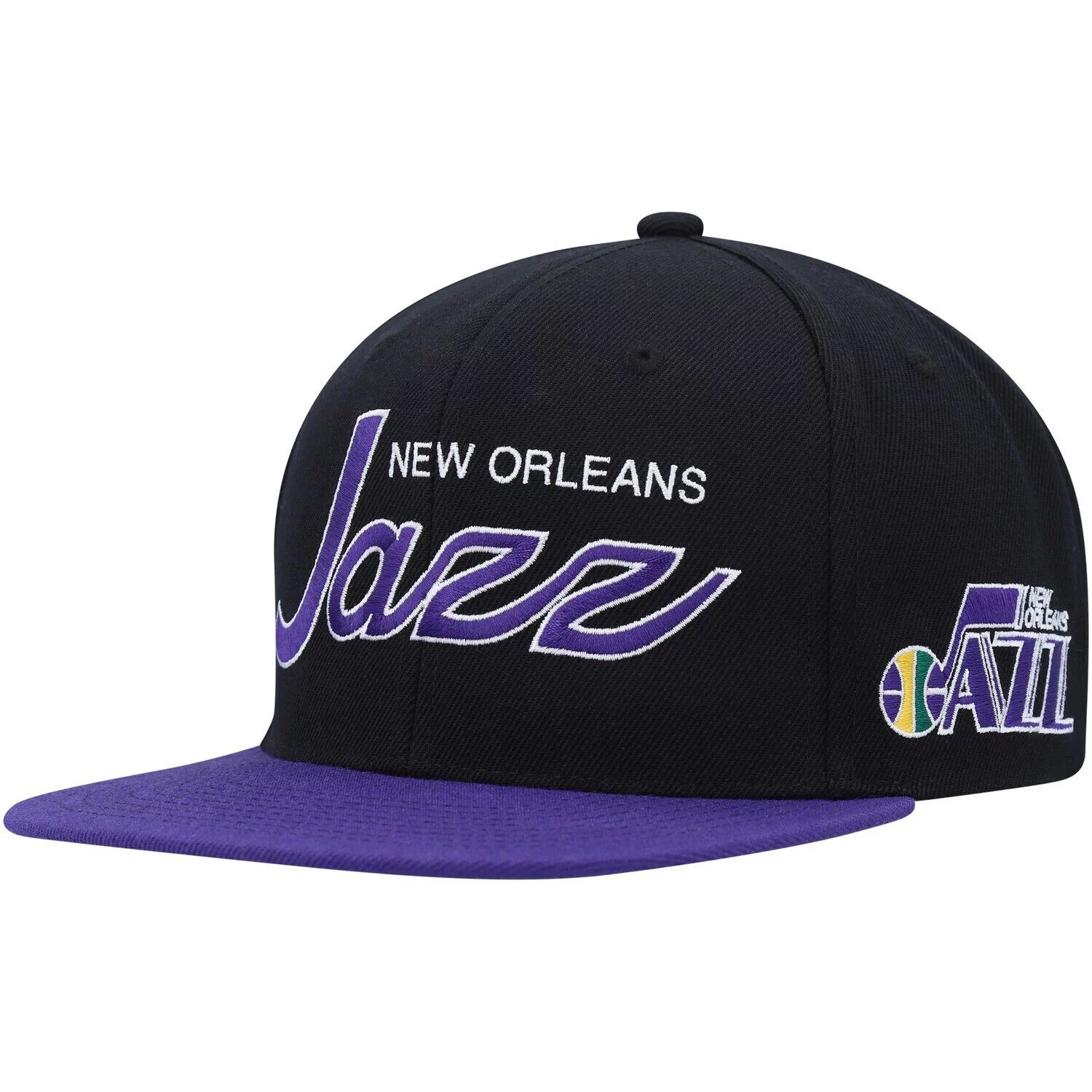 

Мужская кепка Snapback Mitchell & Ness Black Utah Jazz Hardwood Classics MVP Team Script 2.0