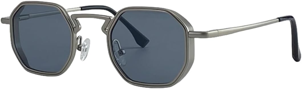 

Мужские солнцезащитные очки в стиле панк с металлической оправой, роскошные винтажные солнцезащитные очки для мужчин, модные очки для активного отдыха, защита от УФ-излучения UV400 SZVVBKK, C10lightsilver