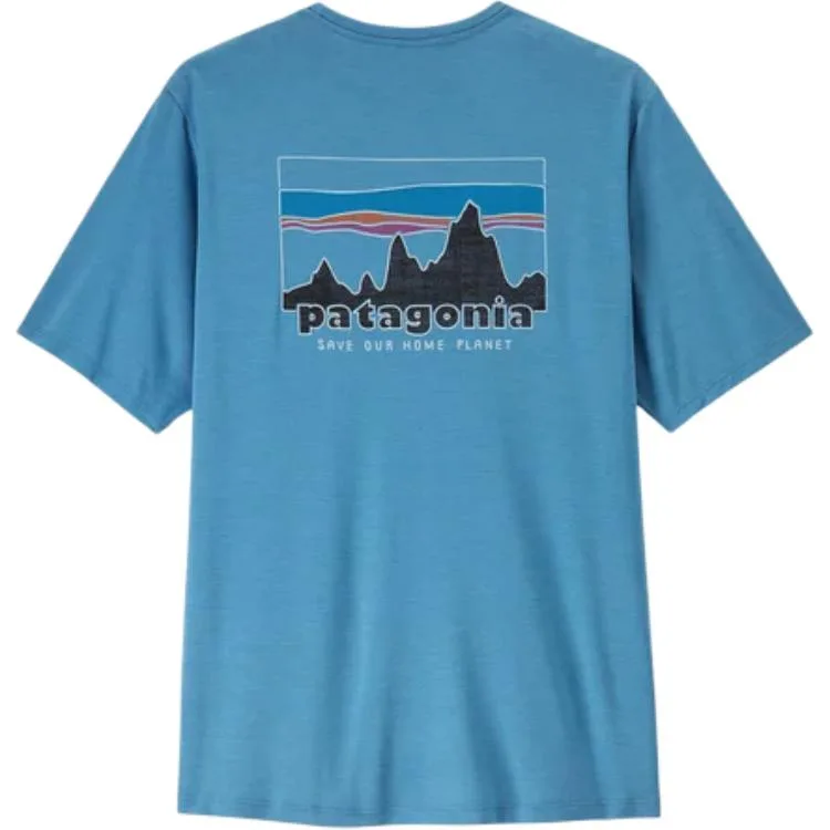 Футболка с принтом Patagonia, Coastal Blue/SHRX