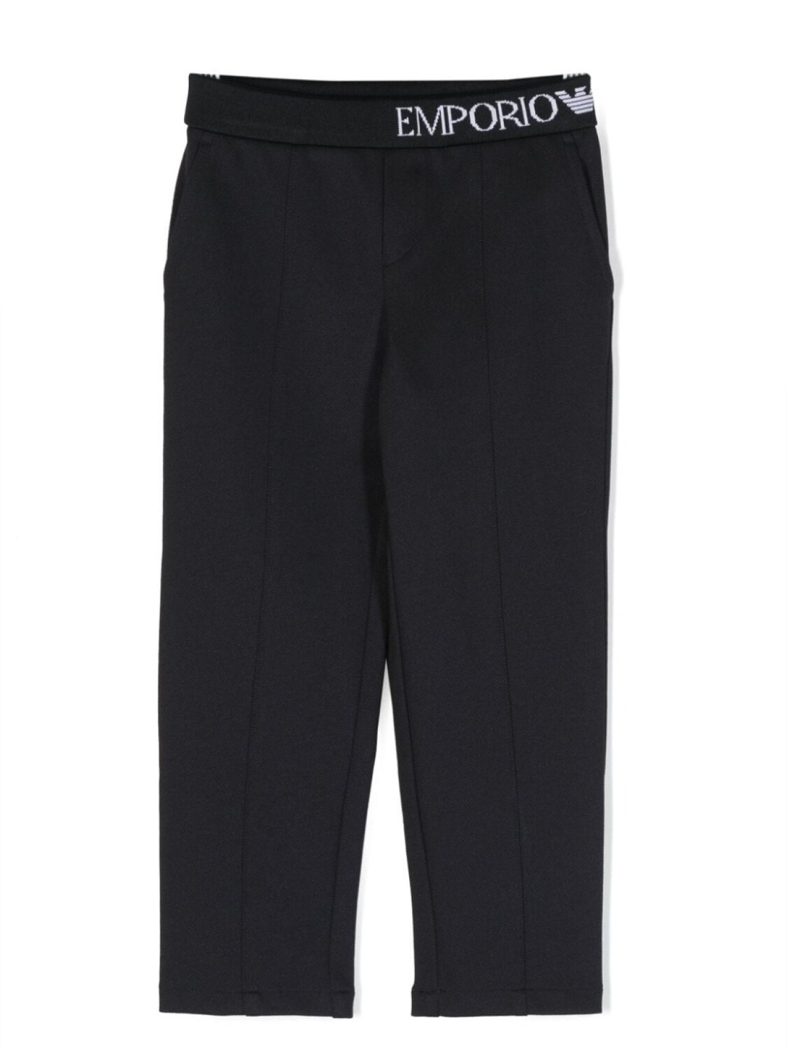 

Emporio Armani прямые брюки с логотипом, синий