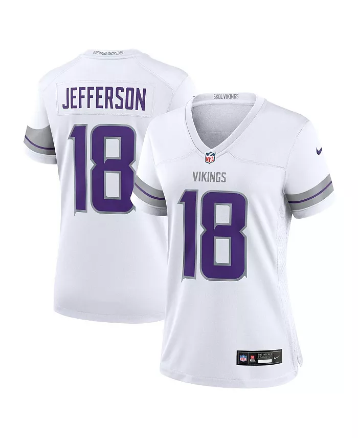 

Женская майка запасного игрока Джастина Джефферсона из Minnesota Vikings Nike, белый
