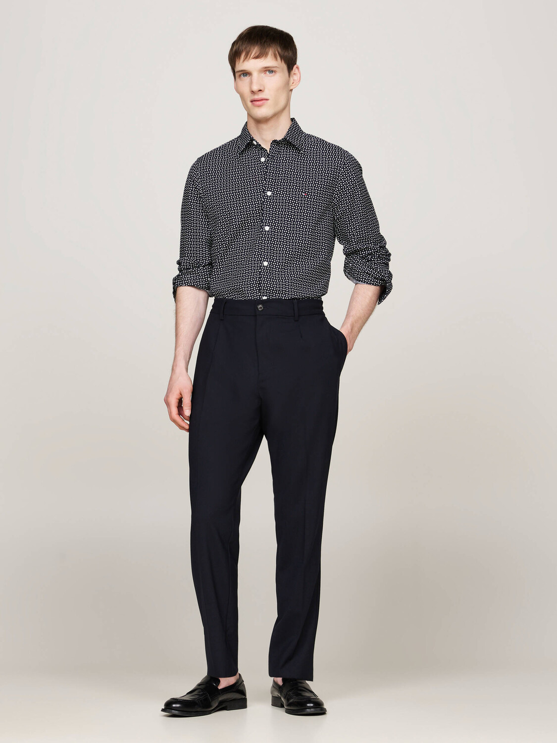 Рубашка Tommy Hilfiger Slim Fit, черный — фото 2