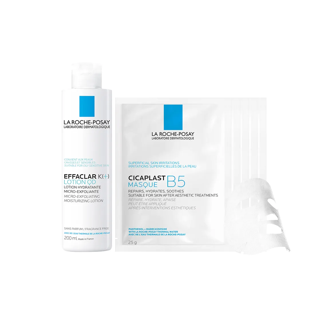 La Roche-Posay Набор для ухода за кожей La Roche Posay, Toner 200ml+Facial Mask 10 Pcs (Box Not Included) — фото 2